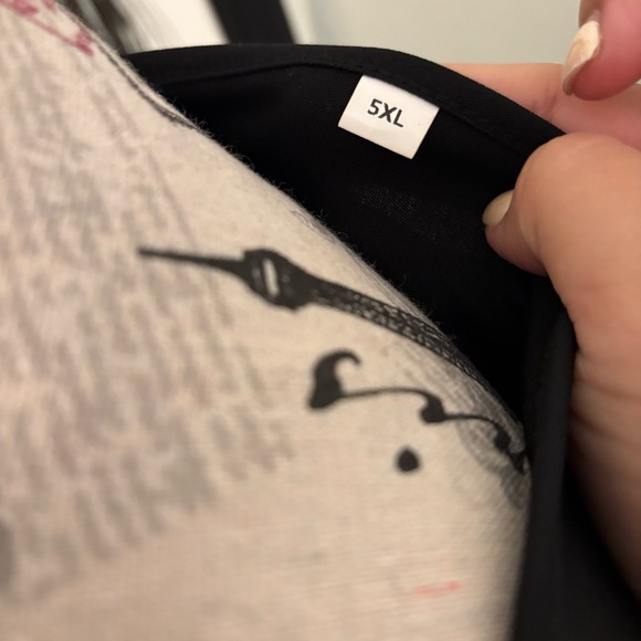 Bundle 3 for $15. SHEIN Black Midi Dress. Size 5xl. - Picture 6 of 7